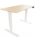 Schreibtisch E-StarterTech, elektrisch höhenverstellbar, 70-112cm (H), 160x80cm (BxT), rechteckig, ahorn / weiß