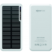 OBI-SOLAR Solar-Powerbank 10.000 mAh weiß
