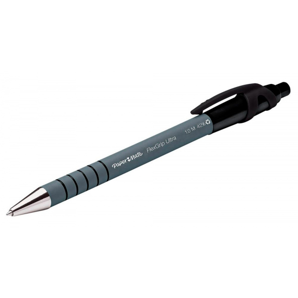Papermate Kugelschreiber Flexgrip Ultra M S0190393, schwarz, 0,5mm, Einweg 8008285096109 Papermate