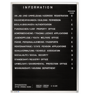 Rillentafel Premium 7-600034 30 x 40 cm (BxH) schwarz
