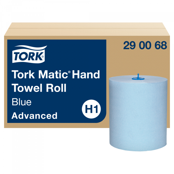 7322540122923 - Rollenhandtücher Matic Advanced 290068 Außenabrollung 2-lagig blau Recyclingpapier 7322540122923 6 Stück