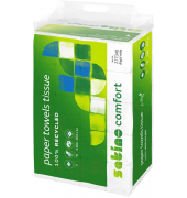 Falthandt&uuml;cher Satino Comfort 277340, 20,6x32cm, 2-lagig, Interfold-Falz (W-Falz), wei&szlig;, Recyclingpapier