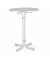 Stehtisch Multiflex 26570000 110cm (H), Ø 80cm (BxT), rund, weiß / weiß