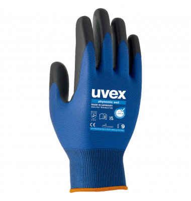 Montagehandschuhe phynomic WET, Aqua-Polymer-Schaum, blau/anthrazit, Größe 10 / XL Montagehandschuhe phynomic WET, Aqua-Polymer-Schaum, blau/anthrazit, Größe 10 / XL