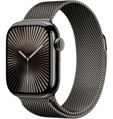 Watch Series 10 42 mm Titan (GPS+Cellular) Milanaise Armband SM  schiefer