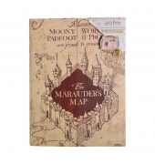 Notizbuch HP713456, Harry Potter - Karte des Rumtreibers, braun, A5, liniert, 40 Blatt / 80 Seiten