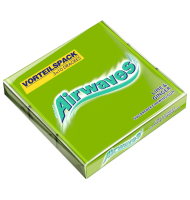 LIME & GINGER Kaugummis 3 Pack á
