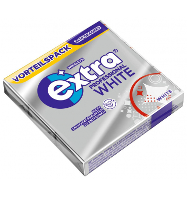 PROFESSIONAL WHITE Kaugummis 3 Packs à