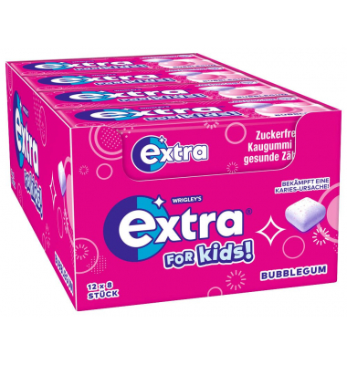 for Kids Bubblegum Kaugummis 12 Pack á