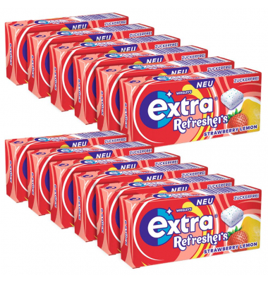 Refreshers STRAWBERRY LEMON Kaugummis 12 x