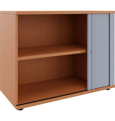 Rollladenschrank buche 1 Fachboden 100,0 x 44,2 x 78,1 cm