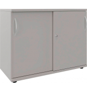 Schiebetürenschrank, 4260761570518 lichtgrau 1 Fachboden 100,0 x 44,2 x 76,3 cm