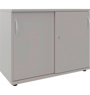 Schiebetürenschrank, 4260761570518 lichtgrau 1 Fachboden 100,0 x 44,2 x 76,3 cm