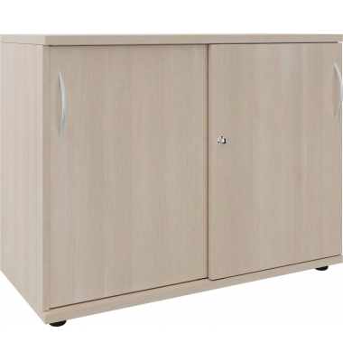 Schiebetürenschrank, 4260761570549 akazie 1 Fachboden 100,0 x 44,2 x 76,3 cm
