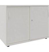 Schiebetürenschrank, 4260761570556 weiß 1 Fachboden 100,0 x 44,2 x 76,3 cm