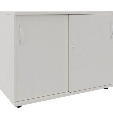 Schiebetürenschrank, 4260761570556 weiß 1 Fachboden 100,0 x 44,2 x 76,3 cm