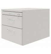Rollcontainer weiß 3 Auszüge 43,4 x 60,0 x 40,0 cm