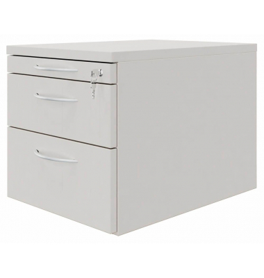Rollcontainer weiß 3 Auszüge 43,4 x 60,0 x 40,0 cm