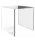 Beistelltisch STATUS 4260761571065, 50cm (H), 50x50cm (BxT), quadratisch, transparent / transparent