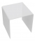 Beistelltisch STATUS 4260761571065, 50cm (H), 50x50cm (BxT), quadratisch, transparent / transparent