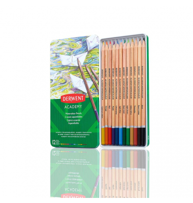 Academy Watercolour Aquarellstifte farbsortiert