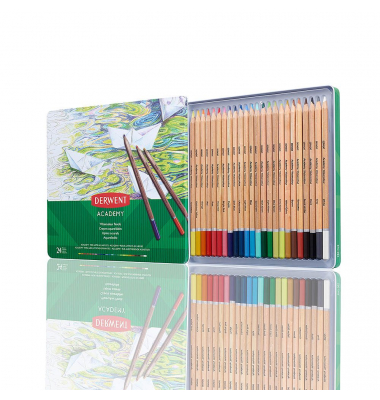  Academy Watercolour Aquarellstifte farbsortiert