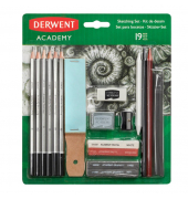 Schreibgeräteset Academy, 2300365, grau, k.A., B,H,HB,2B,4B,6B