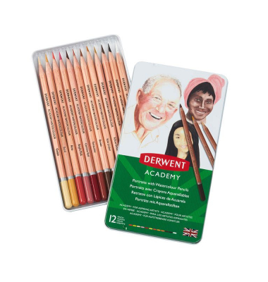 Academy Skintones Aquarellstifte farbsortiert