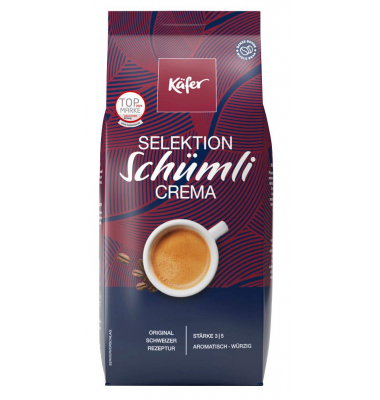 Selektion Schümli Crema Kaffeebohnen Arabica- und Robustabohnen 1,0 kg Selektion Schümli Crema Kaffeebohnen Arabica- und Robustabohnen 1,0 kg