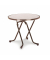Klapptisch Dublin, 73cm (H), 80x80cm (BxT), rund, braun / braun