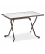 Klapptisch Madrid, 110x110cm (BxT), 73cm (H), rechteckig, grau / braun