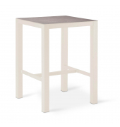 Stehtisch Rhodos 46955150 109,5cm (H), 80x80cm (BxT), quadratisch, grau / sand