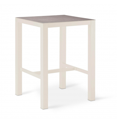 Stehtisch Rhodos 46955150 109,5cm (H), 80x80cm (BxT), quadratisch, grau / sand