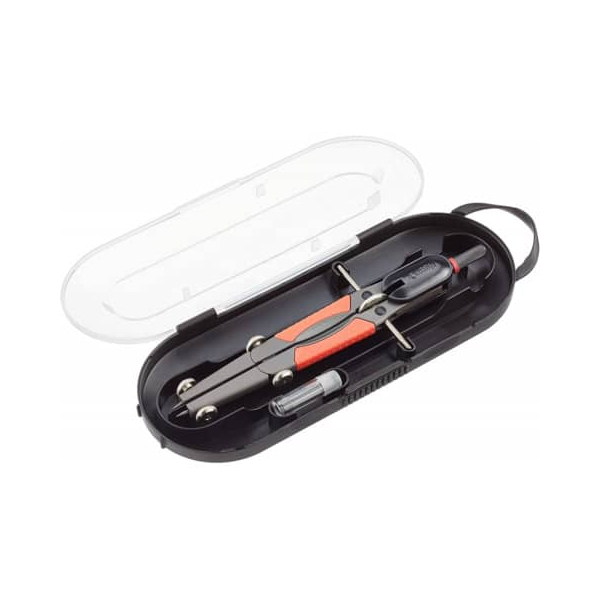 3501170676585 - rotring Schnellverstell-Zirkel COMPACT Länge 170 mm inkl Minendose und Ersatznadel Mittelradspindel Stell- (S0676580)