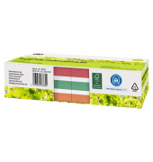 Haftnotizen 5794, oeco Recycling, 75x75mm, rot/weiß/grün/orange, quadratisch