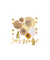 Partydeko-Set gold Hochzeit