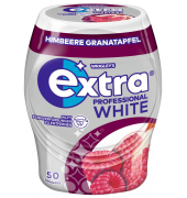 PROFESSIONAL WHITE HIMBEERE GRANATAPFEL Kaugummis 50 Dragees