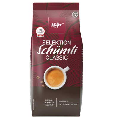 Selektion Schümli Classic Kaffeebohnen Arabica- und Robustabohnen mild 1,0 kg Selektion Schümli Classic Kaffeebohnen Arabica- und Robustabohnen mild 1,0 kg