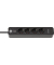 Ecolor USB-C 4-fach Steckdosenleiste mit Schalter 1,5 m schwarz mit USB-Buchse