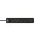 Ecolor USB-C 4-fach Steckdosenleiste mit Schalter 1,5 m schwarz mit USB-Buchse