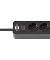 Ecolor USB-C 4-fach Steckdosenleiste mit Schalter 1,5 m schwarz mit USB-Buchse