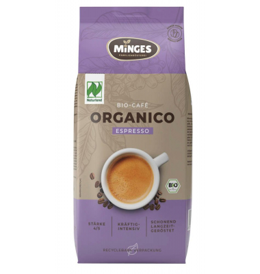 Organico Espresso Bio-Espressobohnen Arabica- und Robustabohnen kräftig 500,0 g Organico Espresso Bio-Espressobohnen Arabica- und Robustabohnen kräftig 500,0 g