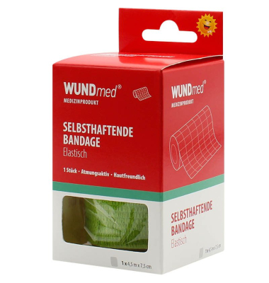 Selbsthaftende Bandagen grün 7,5 cm x 4,5 m Selbsthaftende Bandagen grün 7,5 cm x 4,5 m