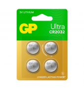 4 GP Knopfzellen CR2032 3,0 V