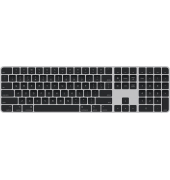 Magic Keyboard (2024) mit Ziffernblock und Touch ID Tastatur kabellos schwarz, silber