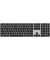 Magic Keyboard (2024) mit Ziffernblock und Touch ID Tastatur kabellos schwarz, silber