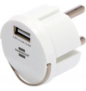 USB-A 12W Power Adapter Ladeadapter weiß, 12 Watt