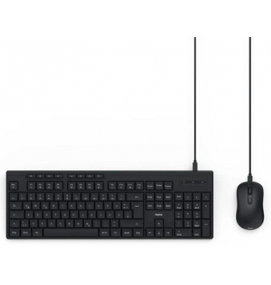 CKM-200 Tastatur-Maus-Set kabelgebunden schwarz