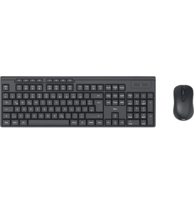 WKM-200 Tastatur-Maus-Set kabellos schwarz