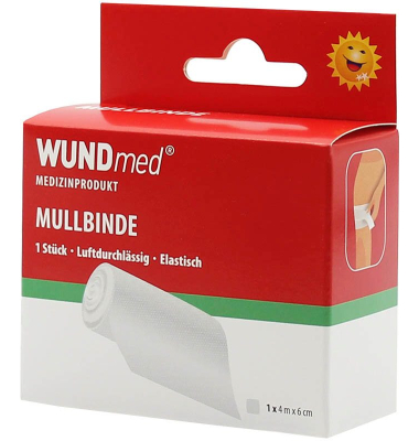 Mullbinde weiß 6,0 cm x 4,0 m Mullbinde weiß 6,0 cm x 4,0 m